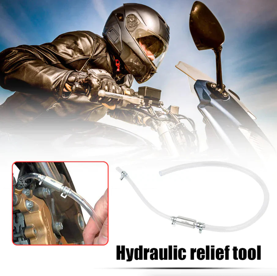 Car Motorcycle Clutch Brake Bleeder Hose One Way Valve Tube Bleeding Tool Set US Anti Spier