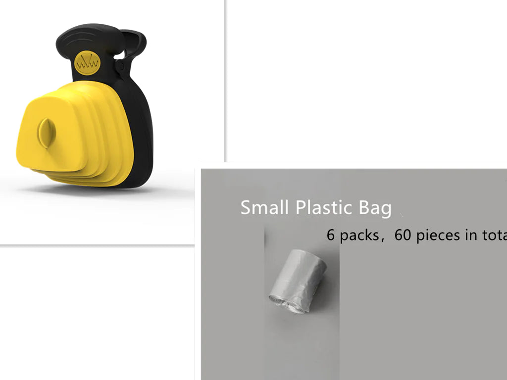 Pet Dog Poop Bag Dispenser with Foldable Poop Scoop Anti Spier