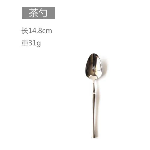 Luxury Stainless Steel Cutlery Set Anti Spier