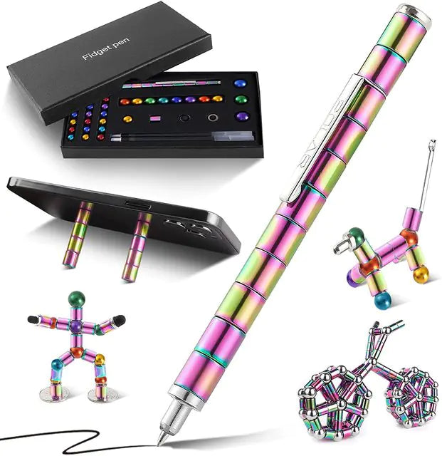 Multifunctional Deformable Magnet Fidget Pen Anti Spier