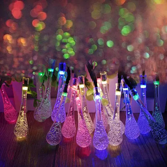 Dew Droplets 20 LED Solar Lights Falling Like Dew Anti Spier