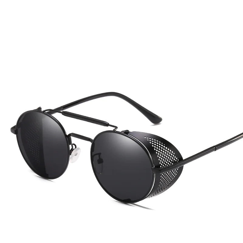 Windshield Round Retro Colored Reflective Sunglasses Anti Spier