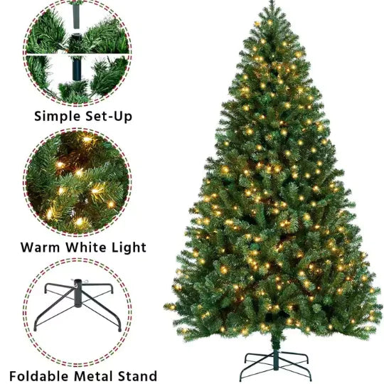 Christmas Tree with Warm Lights Anti Spier