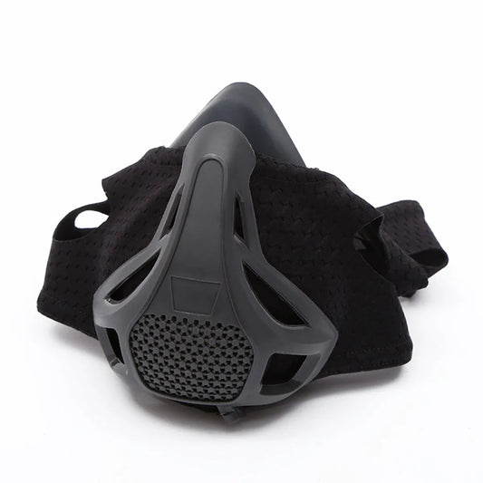 Black Exercise Resistance Mask Anaerobic Adjustable Anti Spier