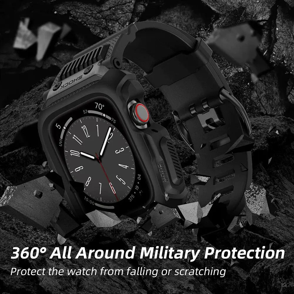 Sport Case And Strap Watch Anti Spier