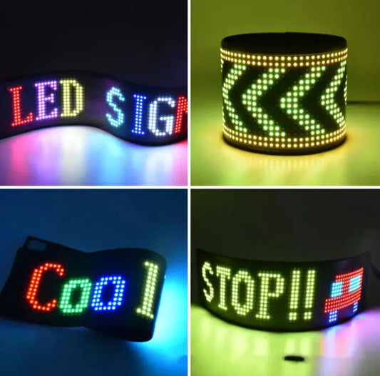 Programmable Car LED Sign LED Full-color Advertising Screen Ultra-thin Display Screen Custom Text Pattern Animation Display Car Anti Spier