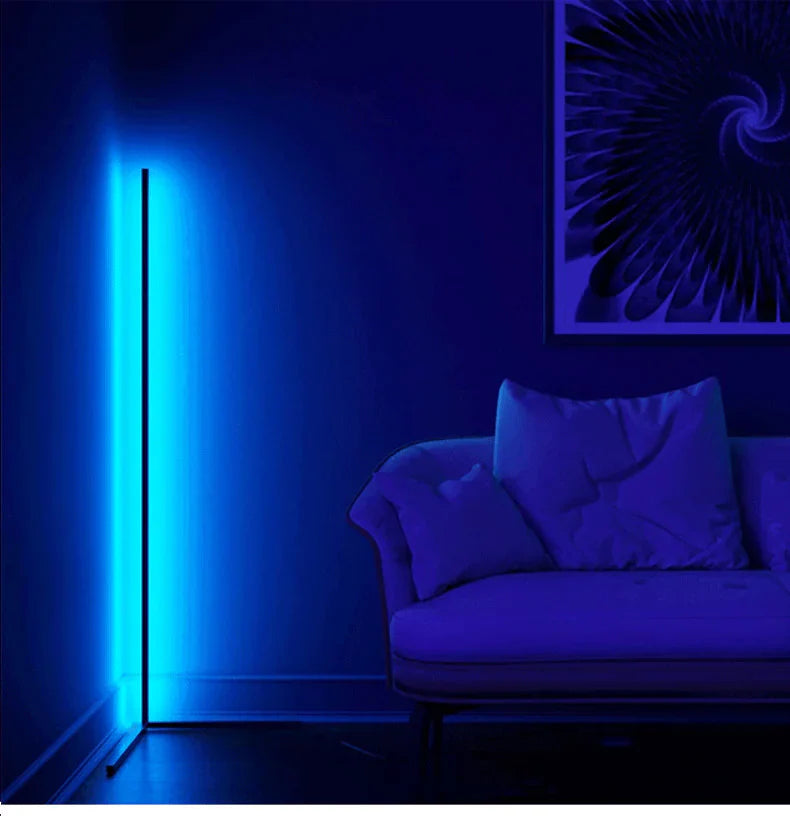 Nordic RGB Corner Floor Lamp Modern Simple Anti Spier