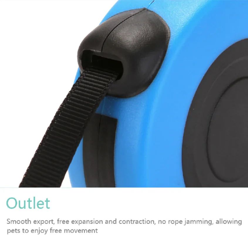 16.5FT Automatic Retractable Dog Leash Pet Collar Automatic Walking Lead Free US Anti Spier