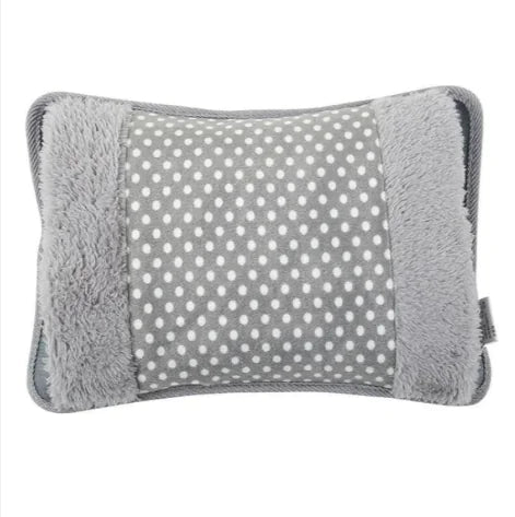 Rechargeable Winter Hot Water Bottle with Velvet Cover – Double Hand Warmth Anti Spier