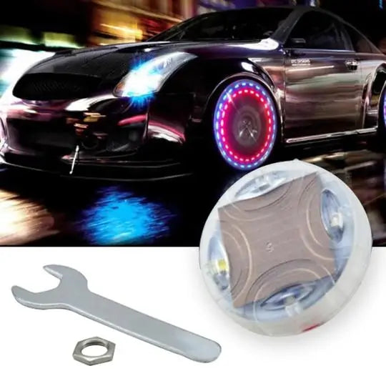 Solar Flash Wheel Tire Light Anti Spier