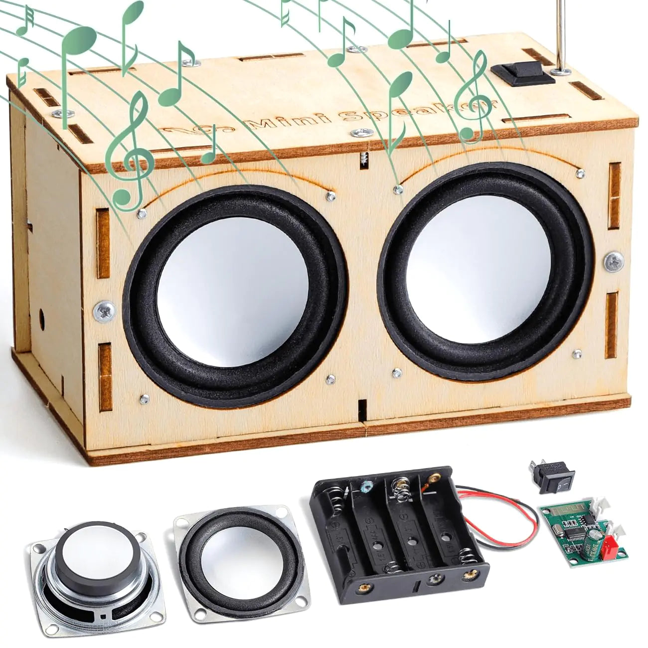 STEM Science Kits for Kids Age 8-12 Build Your Own Bluetooth Speaker - Teen Boys Gifts for 12 11 10 Year Old Boy Toys DIY STEM Crafts Science Experiments for Kids Toys 8-13 and up Anti Spier