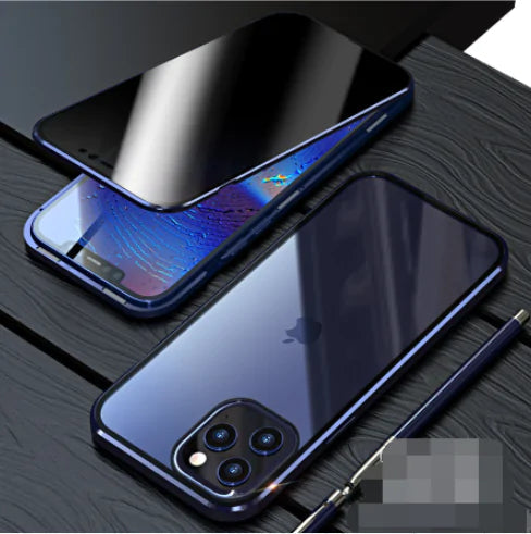 Glass Privacy Metal Phone Case iphone Anti Spier