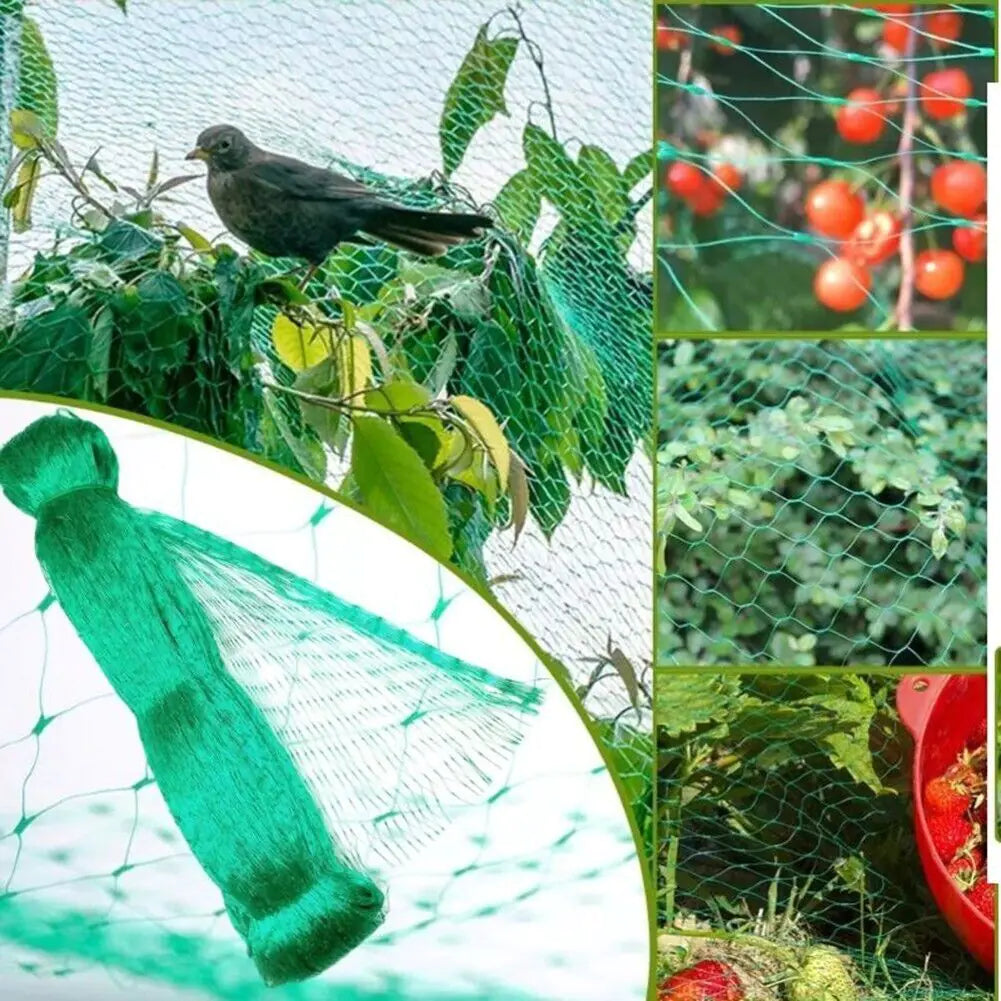 33FT Anti Bird Netting Pond Net Protection Tree Crops Plants Fruits Garden Mesh Anti Spier