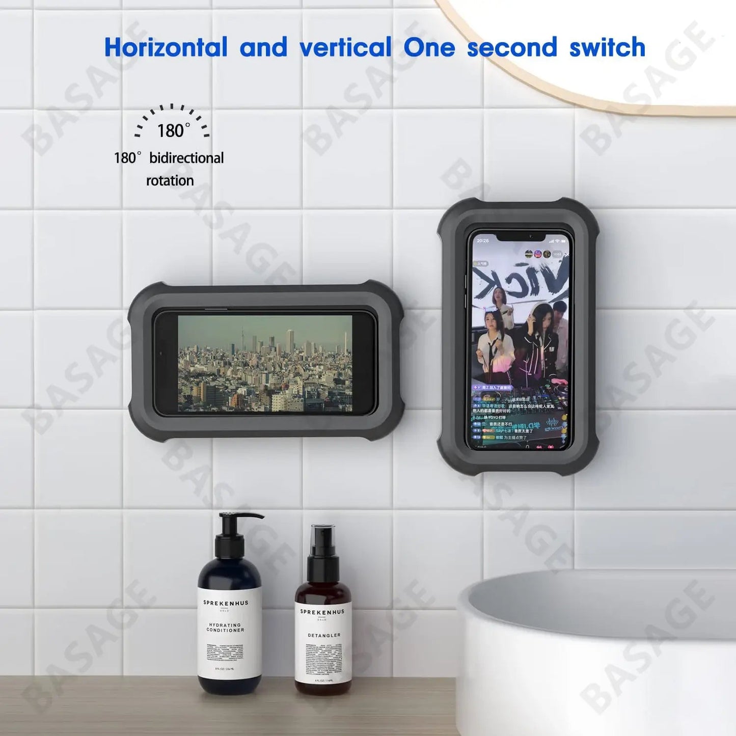 Shower Phone case Waterproof 480° Anti Spier