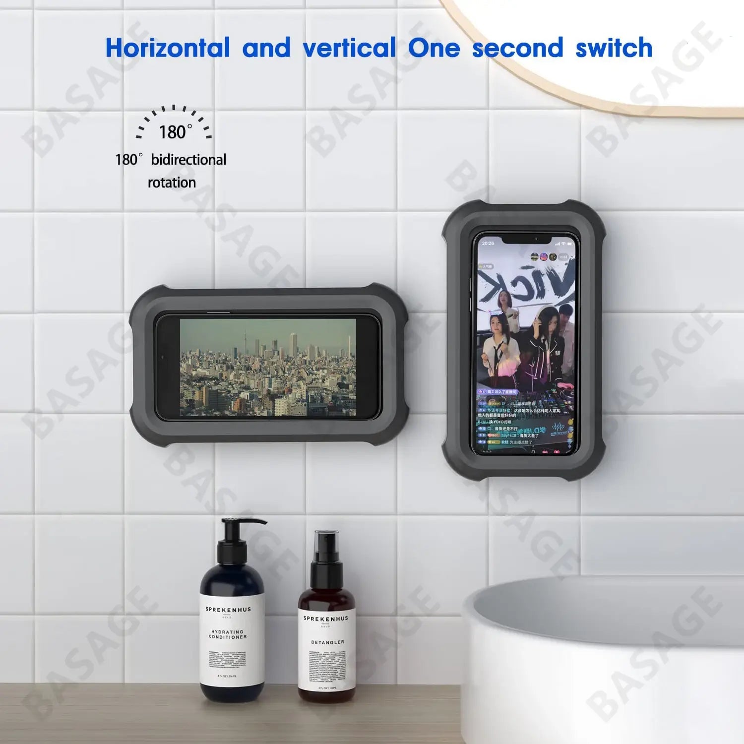 Shower Phone case Waterproof 480° Anti Spier