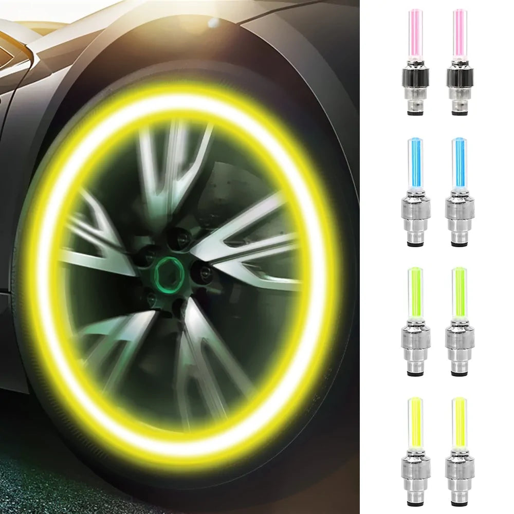 Tire Valve Cap Decorative Lantern Lamp Anti Spier