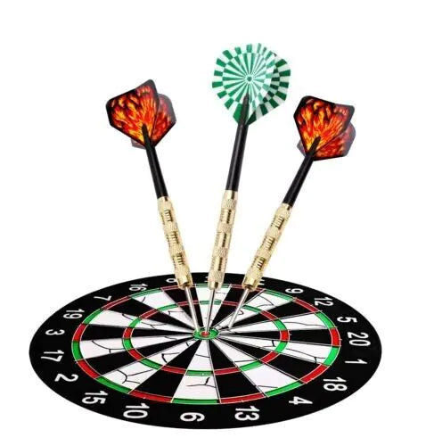 5 Sets (15Pcs) Steel Tip Professional Darts Set Darts Slim Barrel Dart Flights Anti Spier