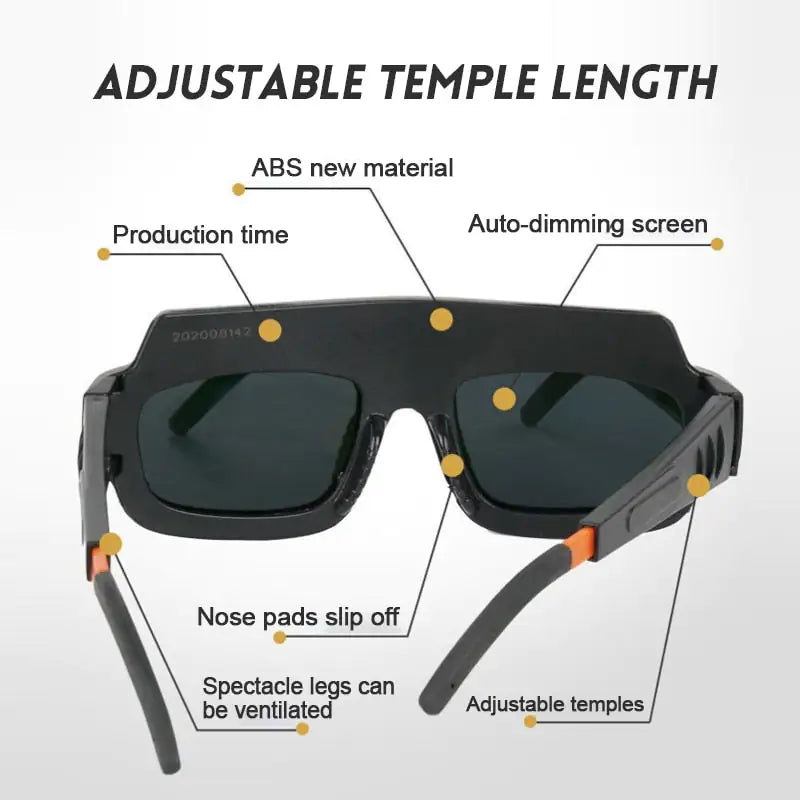 Griffin's Welding School™ Auto-Darkening Anti-Glare Goggles Anti Spier
