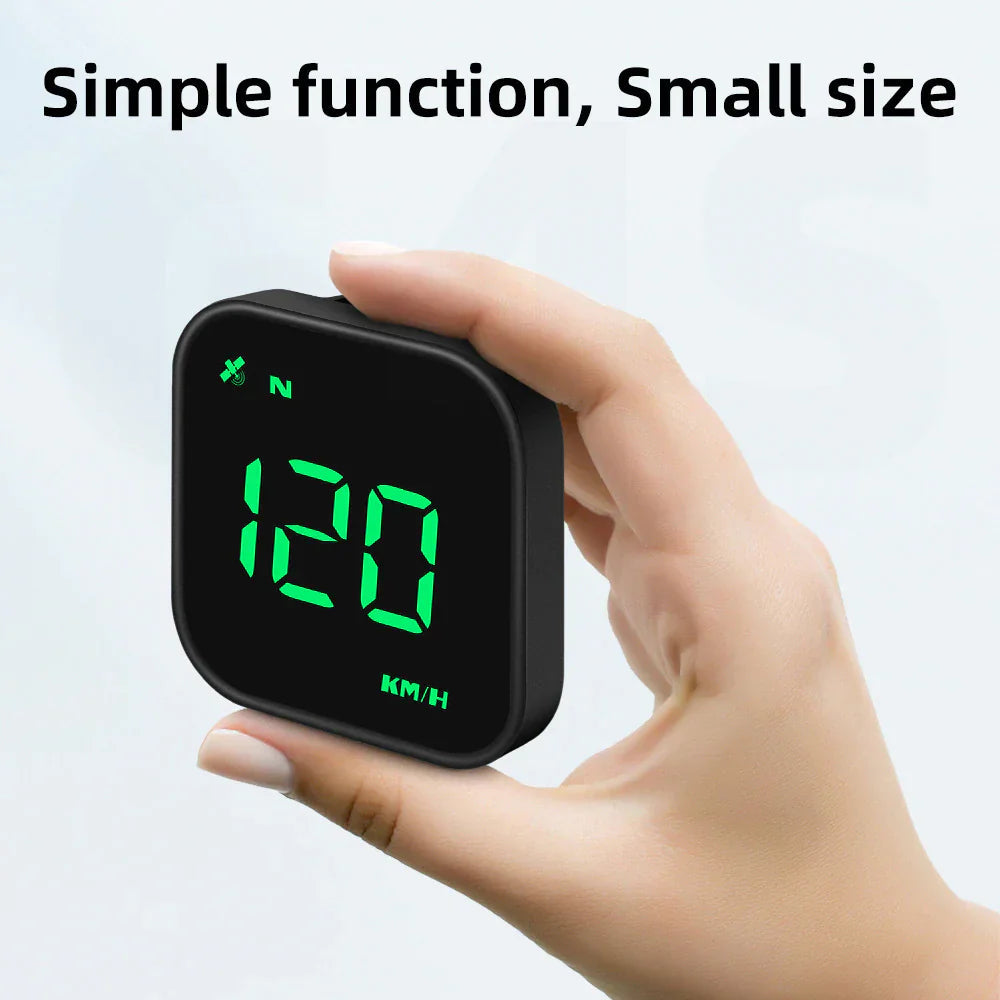 Digital Car HUD GPS Speedometer Head Up Display MPH KMH Compass Overspeed Alarm Anti Spier