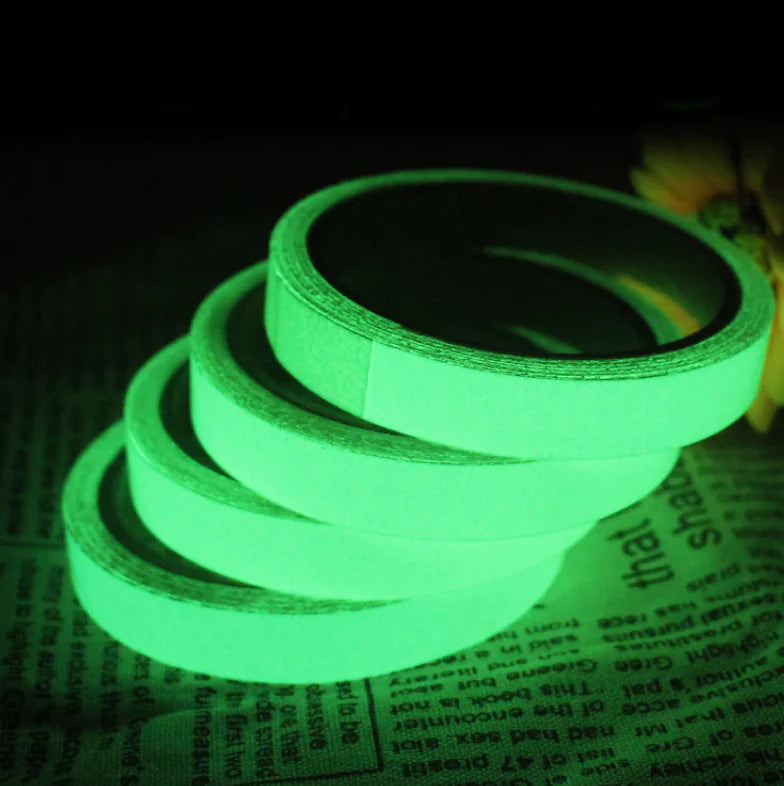 2PC Luminous Tape Self Adhesive Glow In The Dark Wall Sticker Fluorescent Light Anti Spier