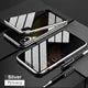 Magnetic Tempered Glass Privacy Metal Case iphone Anti Spier