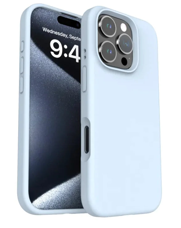 Solid Color Drop-resistant Phone Case Liquid Silicone Phone Case Anti Spier