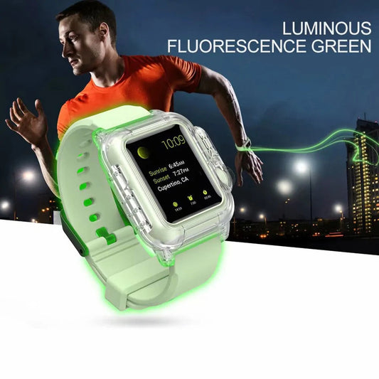 Waterproof Case And Strap Watch Anti Spier