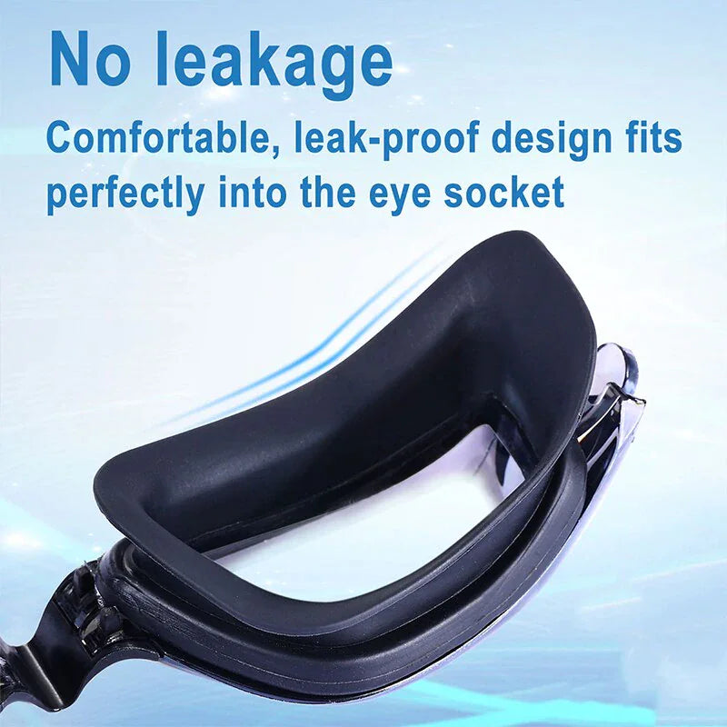Clear Comfortable Swimming Goggles UV- Anti-Fog Swim Glasses Mirror Adult & Kids Anti Spier