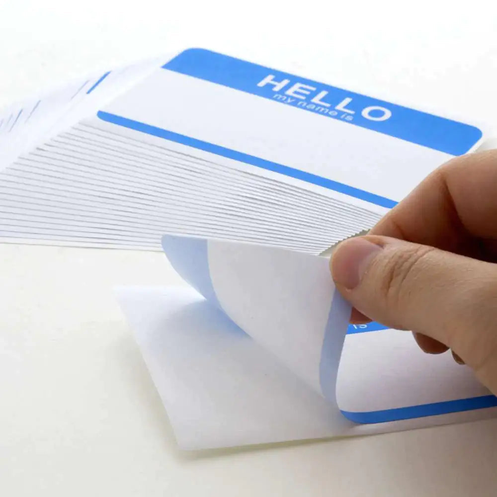 Name Badge Label “HELLO my name is” (25/Pack) Anti Spier