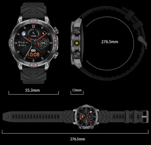 Smartwatch with AMOLED Display Anti Spier