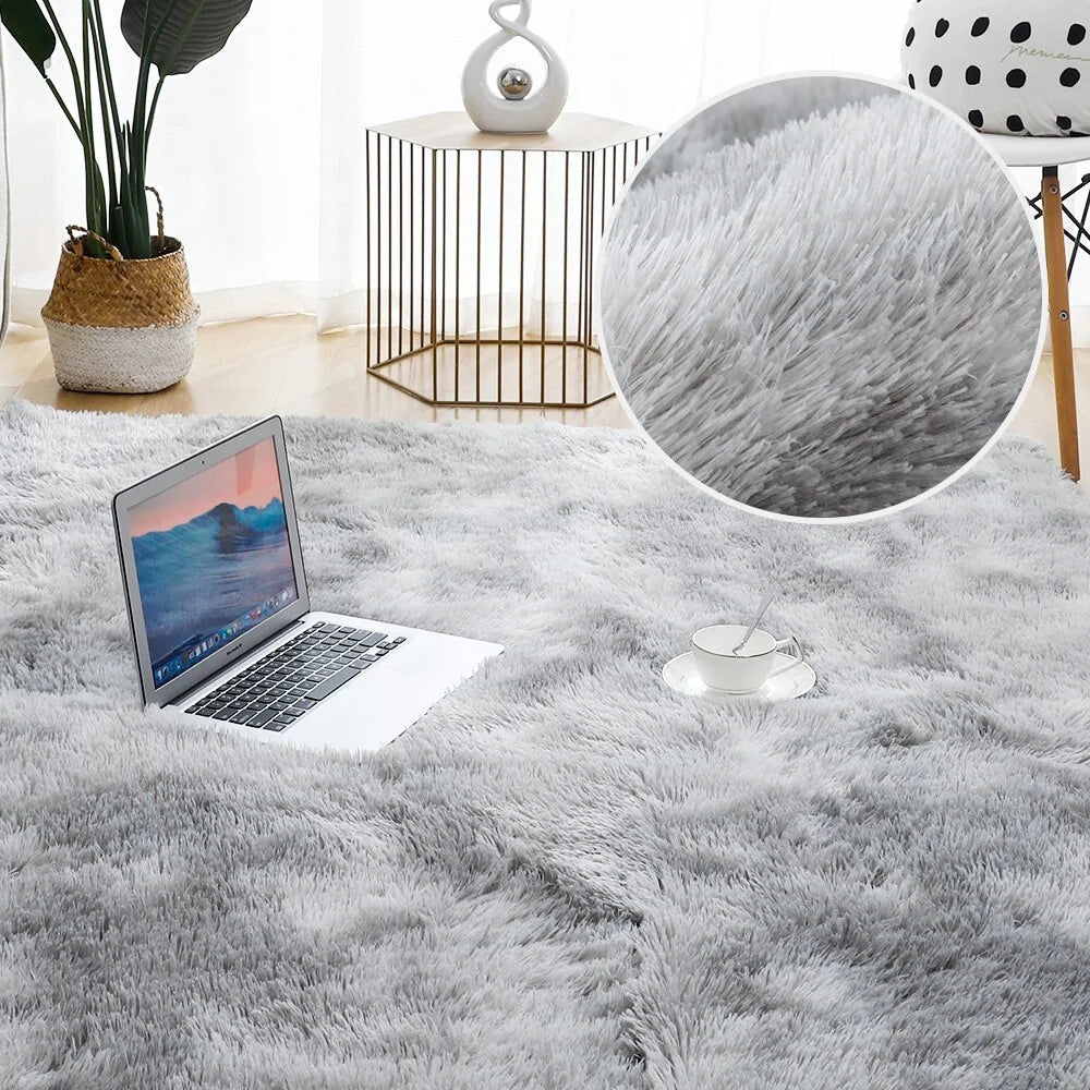Fluffy Floor Carpets Anti Spier
