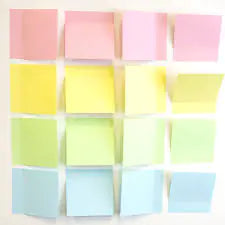 100 Ct. 3x3 Pastel Stick On Notes (4/Pack) – Sticky Notes Anti Spier