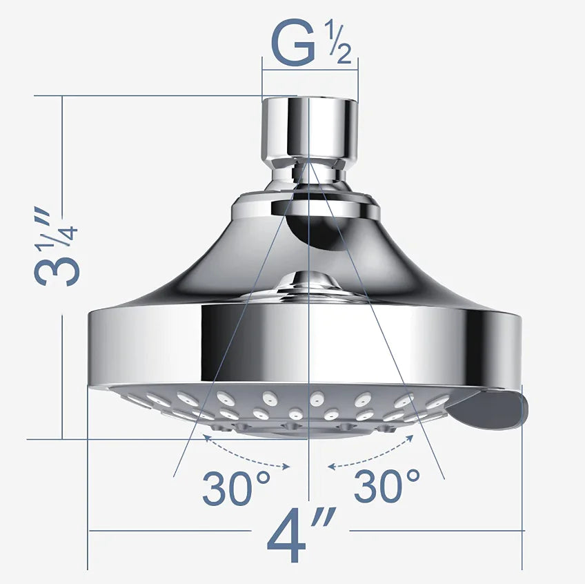 Shower Heads Handheld Spray High Pressure Adjustable Showerhead Top Spray Bath Anti Spier