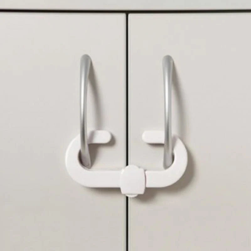 Cabinet Door Safety Handle Lock Anti Spier