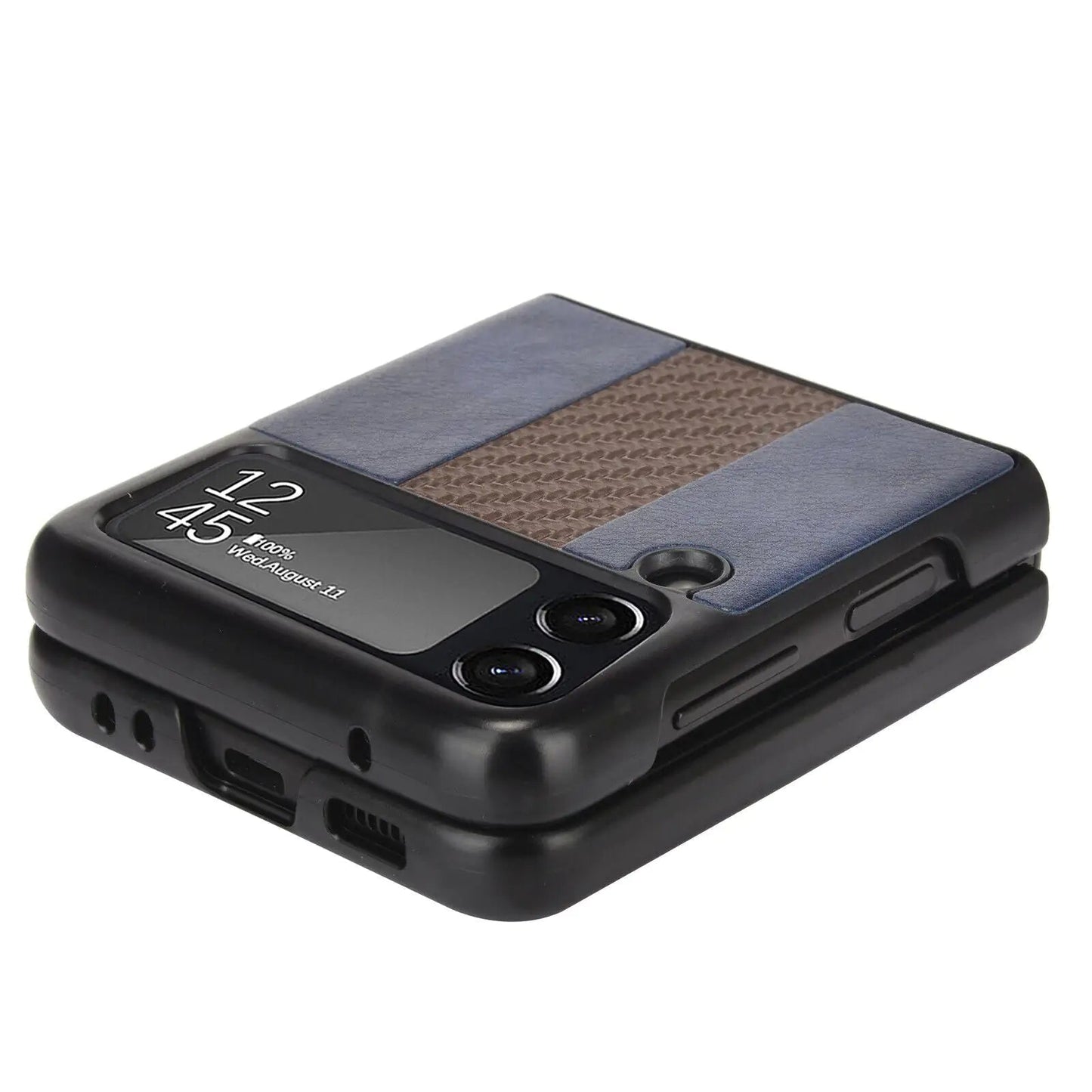 For Samsung Galaxy Z Flip 3 5G Slim Folding Leather Shockproof Phone Case Cover Anti Spier