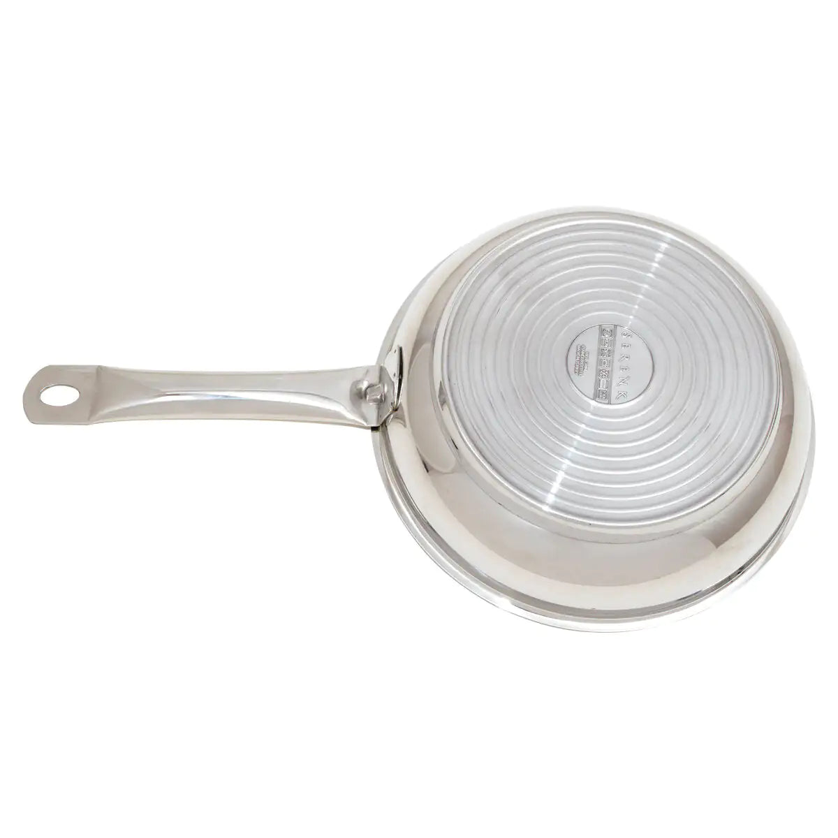 Serenk Modernist Stainless Steel Frying Pan 24 cm Anti Spier