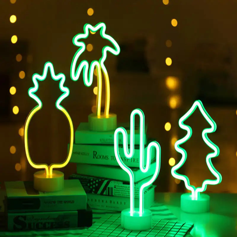Tropical Nights Neon Deco Lights With Remote Control Anti Spier