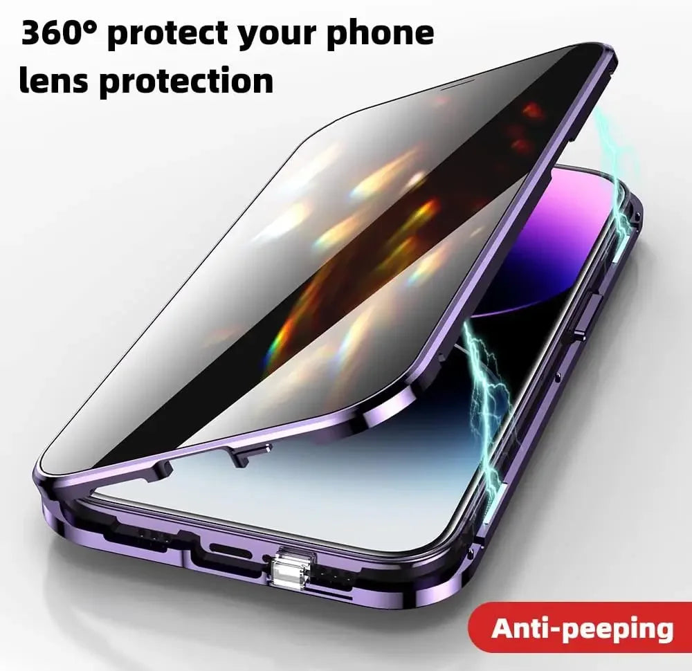 Double Glass Anti-Peep Case iphone Anti Spier