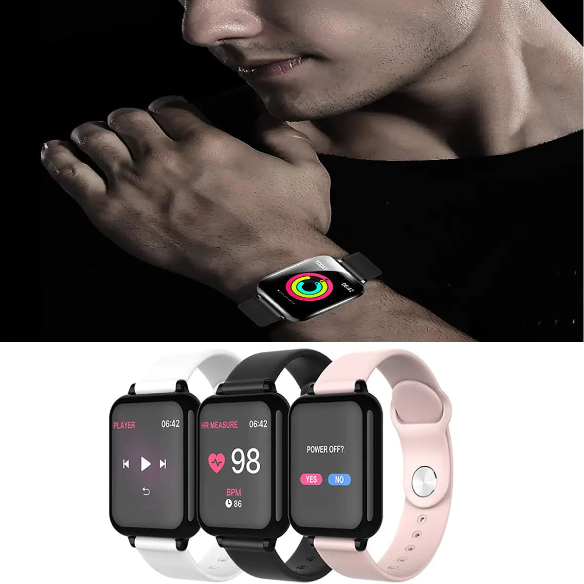 Smart Fit Total Wellness And Sports Activity Watch Anti Spier