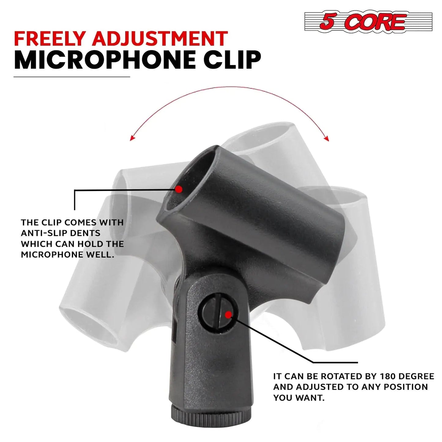 5Core Dynamic Instrument Microphone Professional XLR Cardioid Pencil Stick Condenser Mic Anti Spier