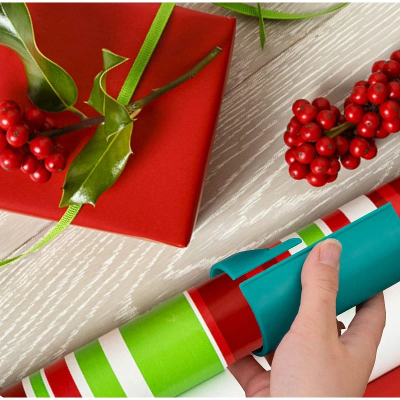 Gift Paper Roll and Slide Cutter Anti Spier