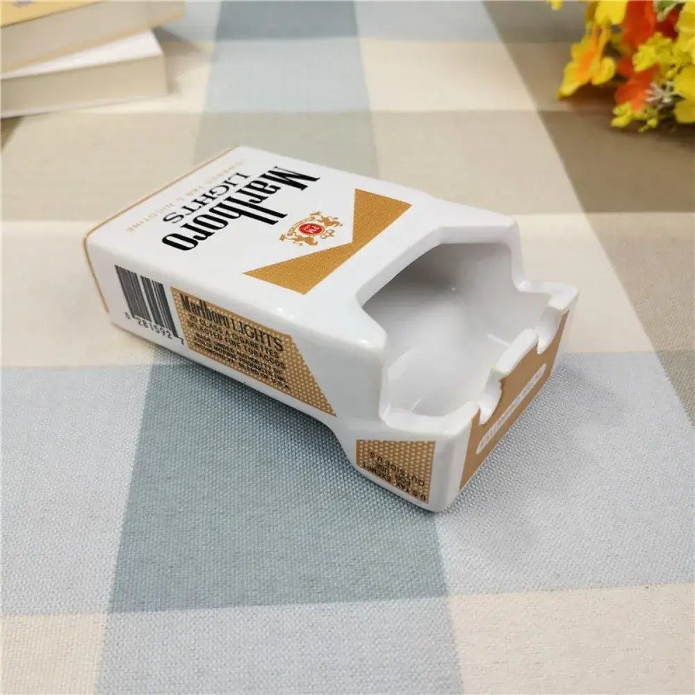 Retro Ceramic Cigarette Case Ashtray Anti Spier