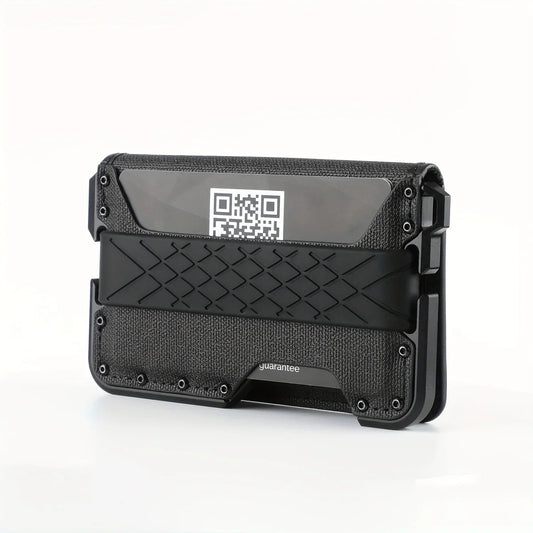 Men's Slim Metal Leather Wallet Anti Spier