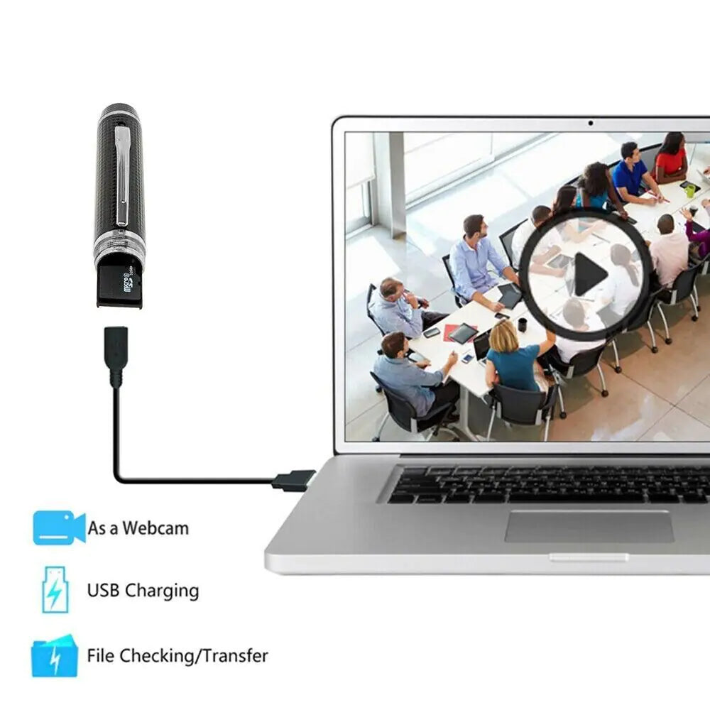 Hidden Cam Pocket Pen Camera 1080P HD Mini Body Video Recorder DVR Security USB Anti Spier