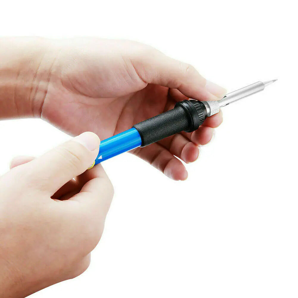60W Soldering Iron Digital LCD Electric Welding Tools Solder Wire Tweezers Hand Anti Spier
