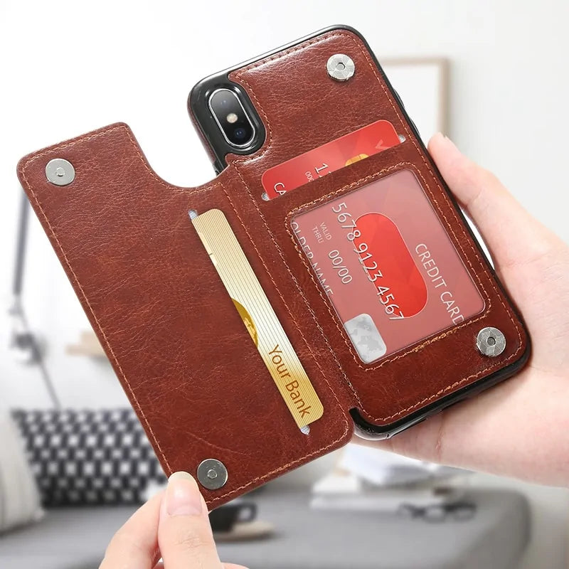 Retro Leather Case Anti Spier