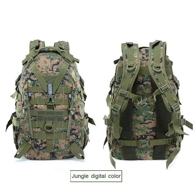 Military Backpack-Waterproof Hiking Survival Reflective Bag Anti Spier