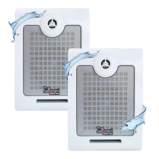 5Core Outdoor Speakers Stereo In Wall 500W Peak Passive Home Audio System Anti Spier