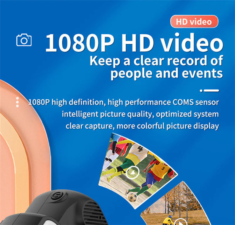 Compact 1080p HD Retro Mini Camera - Perfect Pocket-Sized Gift for Any Occasion! Anti Spier