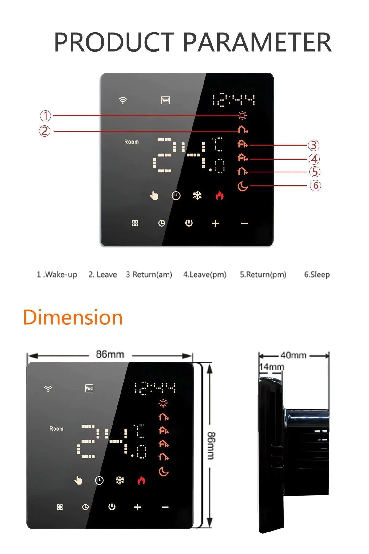 Wi-Fi Thermostat Anti Spier